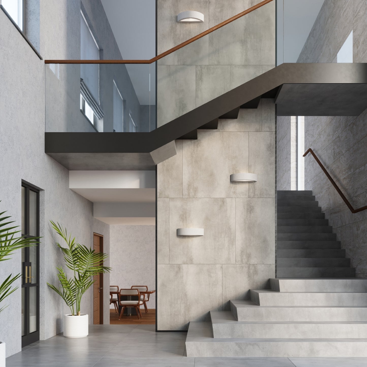 ATENA wandlamp beton grijs