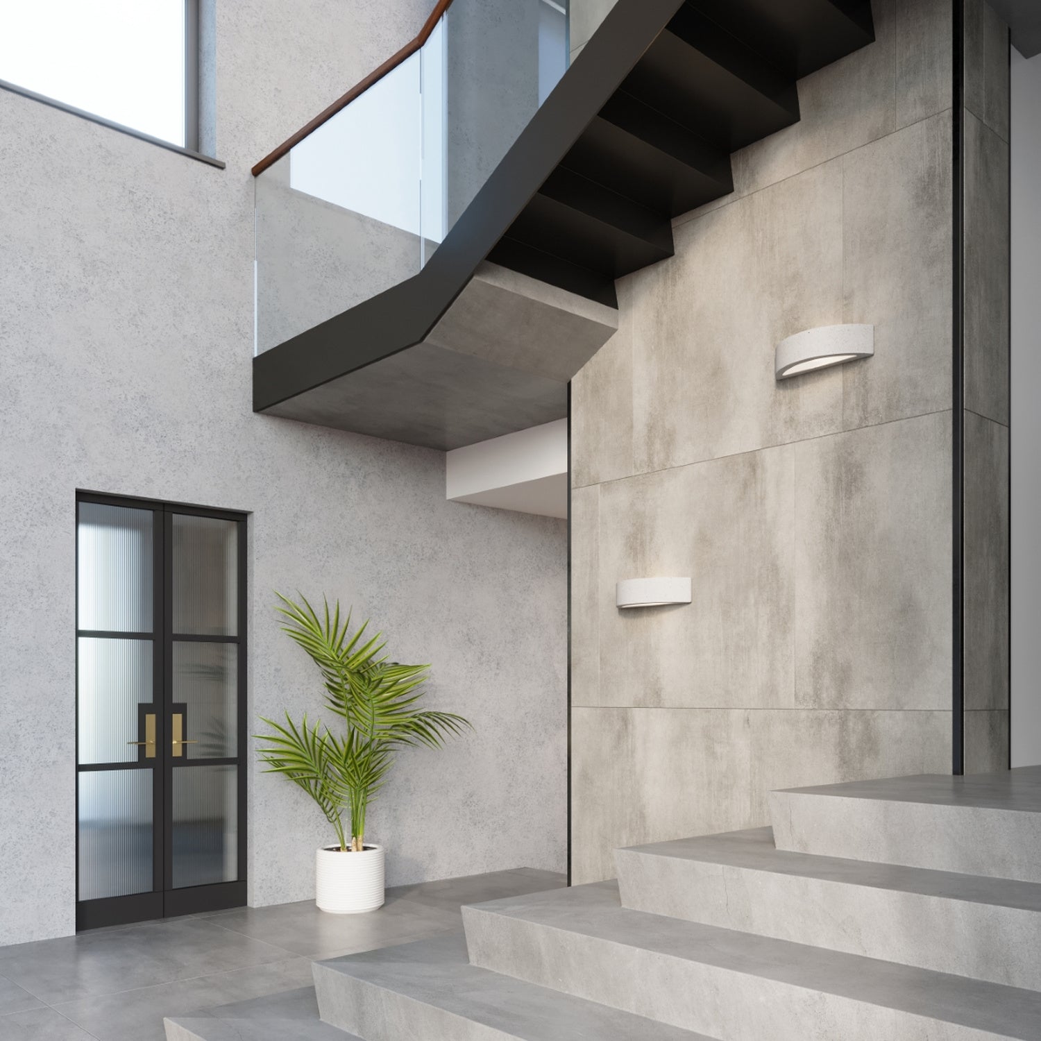 ATENA wandlamp beton grijs
