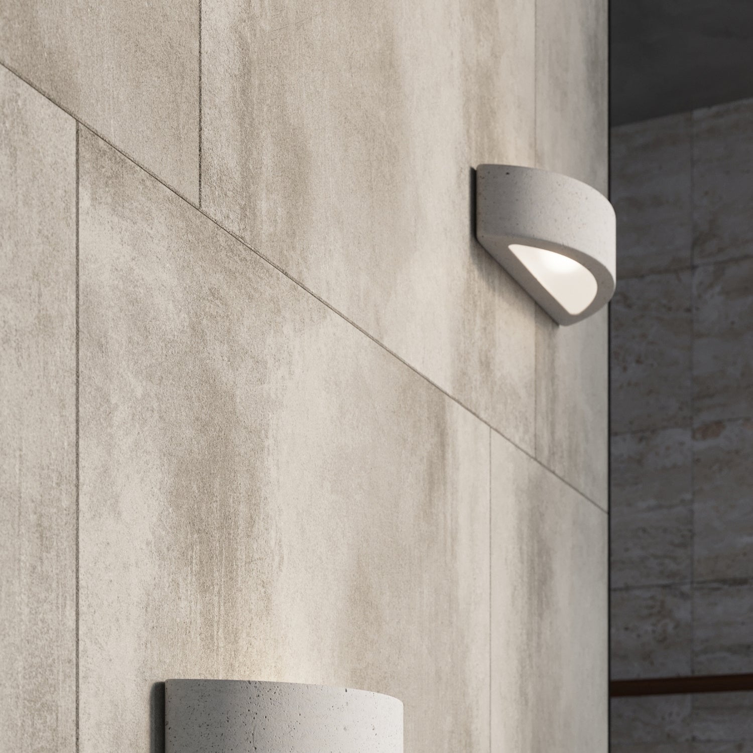 ATENA wandlamp beton grijs