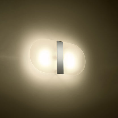SALIA wandlamp wit/chroom