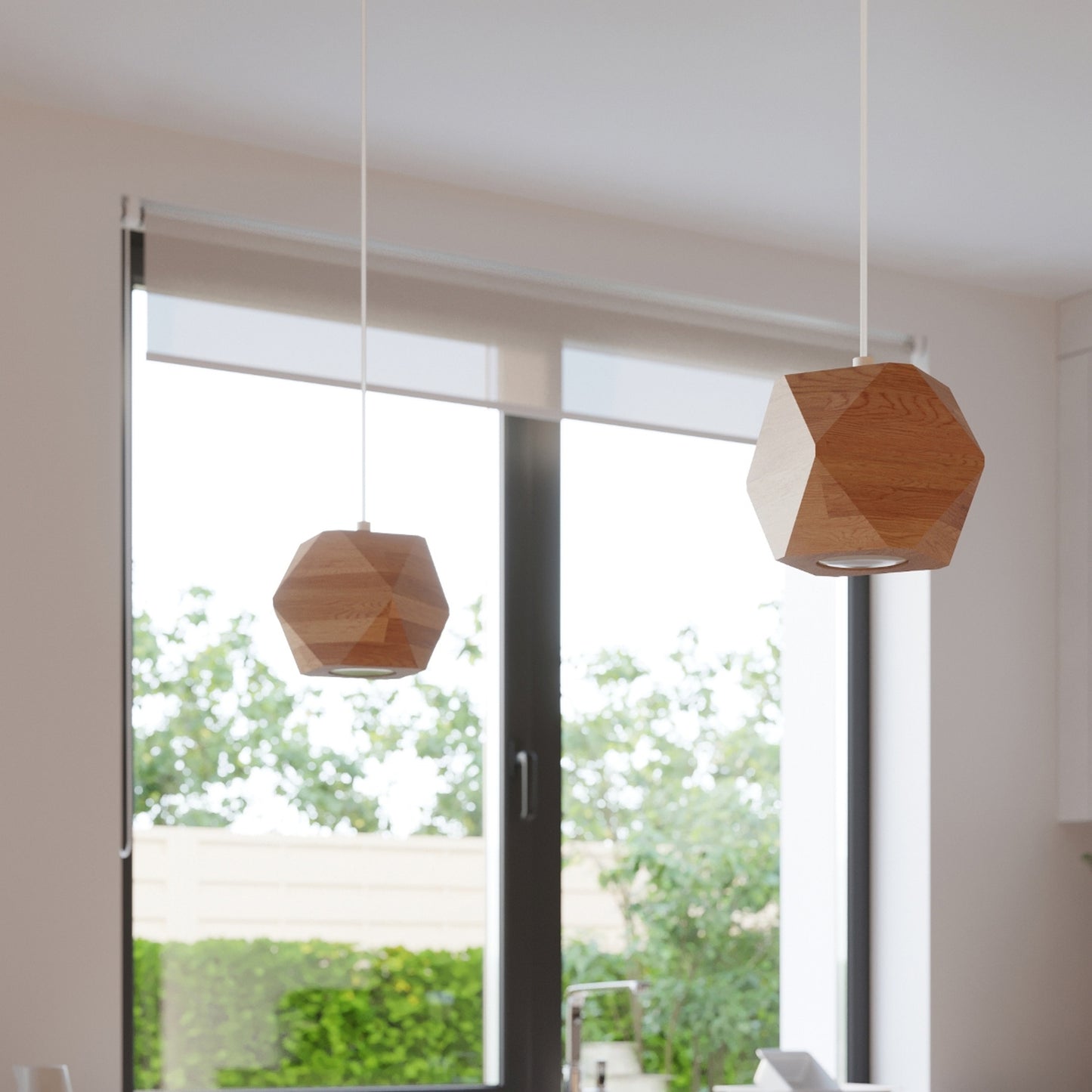WOODY houten wandlamp naturel hout