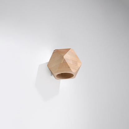 WOODY houten wandlamp naturel hout