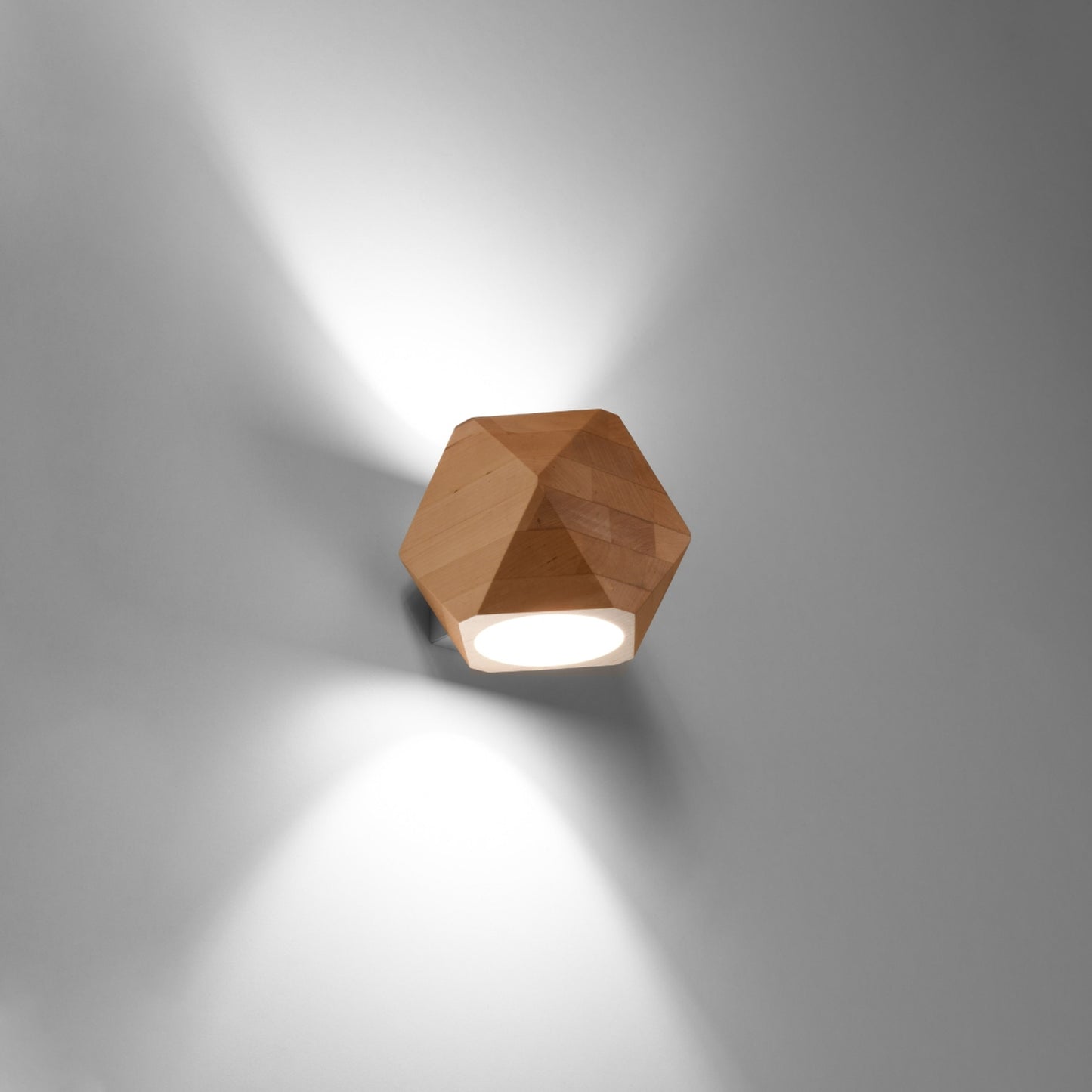 WOODY houten wandlamp naturel hout