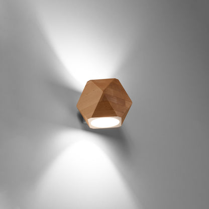 WOODY houten wandlamp naturel hout