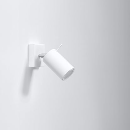 RING met schakelaar wandlamp wit
