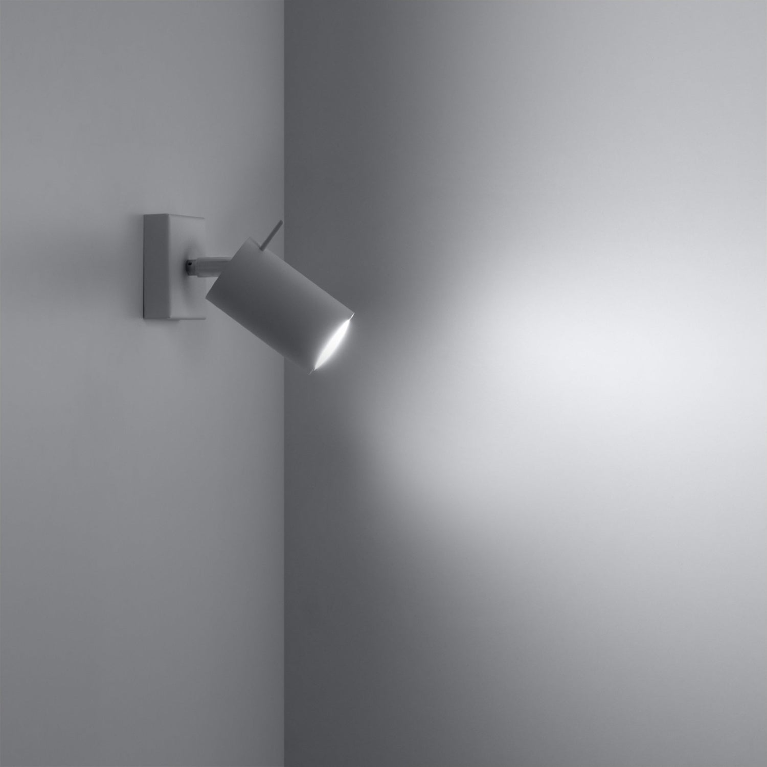 RING met schakelaar wandlamp wit