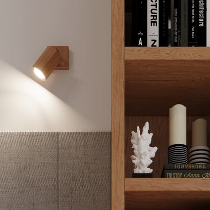 ZEKE houten wandlamp eik