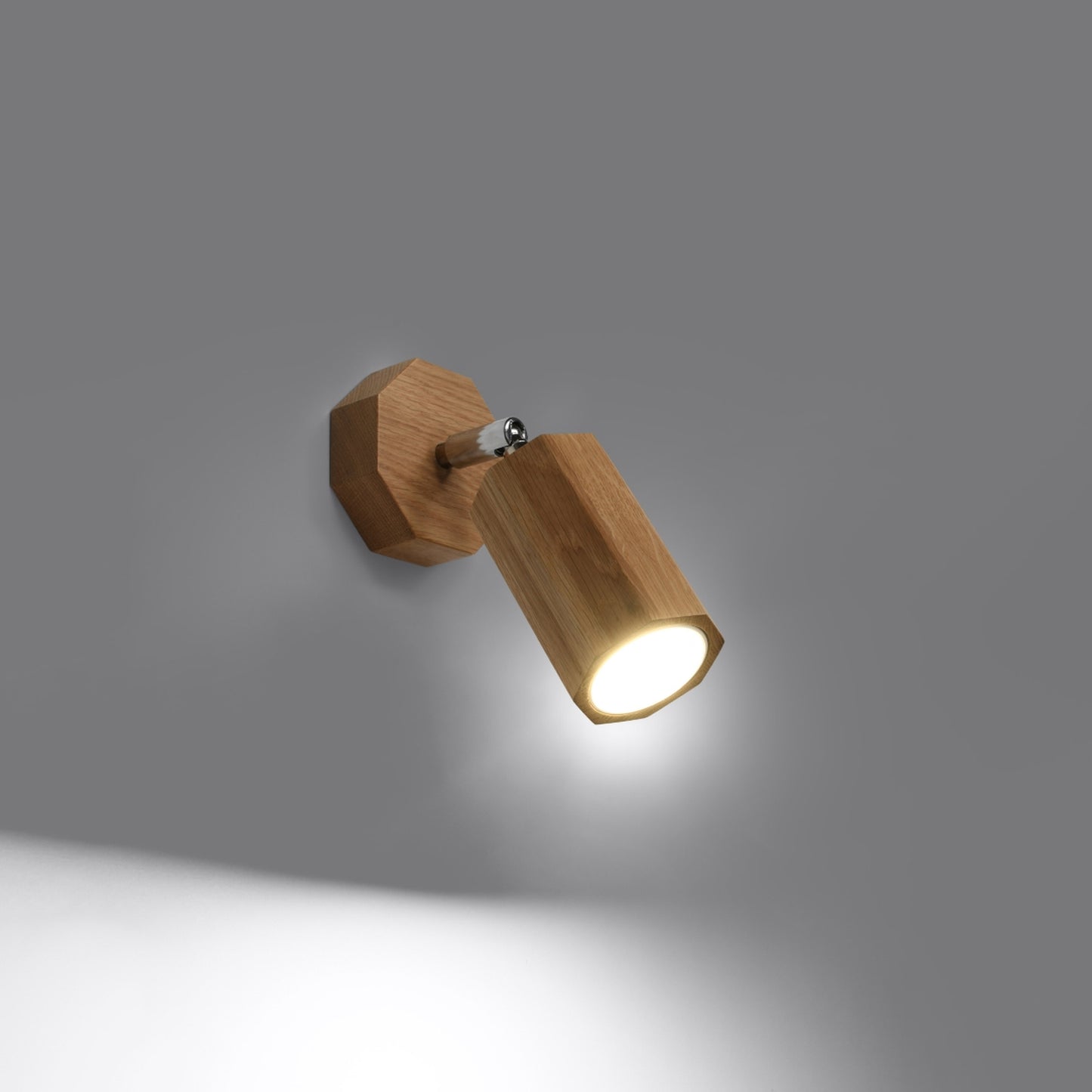 ZEKE houten wandlamp eik