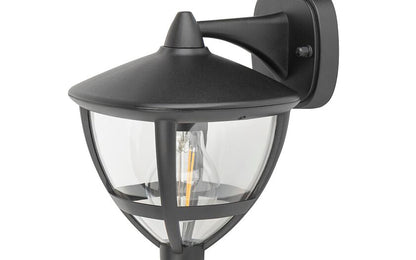 Ameliro | E27 buitenwandlamp | IP44 zwart