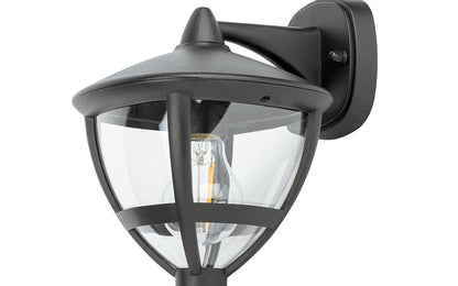 Ameliro | E27 buitenwandlamp | IP44 zwart