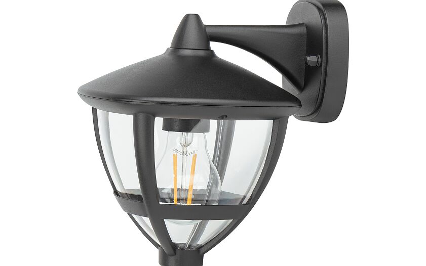 Ameliro | E27 buitenwandlamp | IP44 zwart