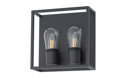 Margano | E14 buitenwandlamp | IP54 grafiet