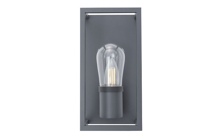 Margano | E14 buitenwandlamp | IP54 grafiet