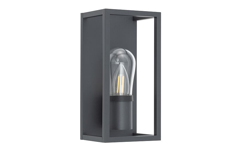Margano | E14 buitenwandlamp | IP54 grafiet