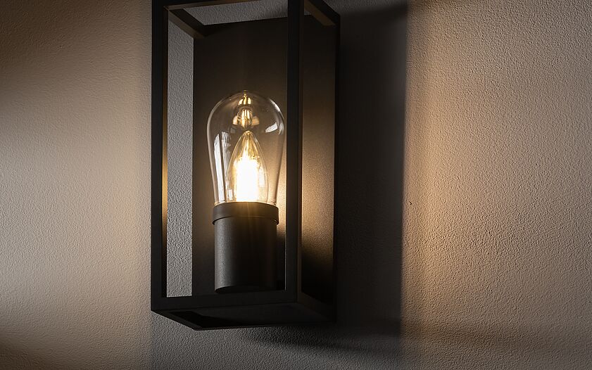 Margano | E14 buitenwandlamp | IP54 grafiet