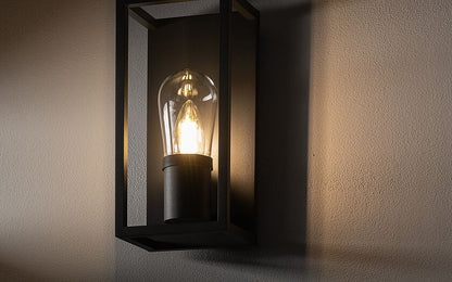 Margano | E14 buitenwandlamp | IP54 grafiet