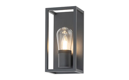 Margano | E14 buitenwandlamp | IP54 grafiet