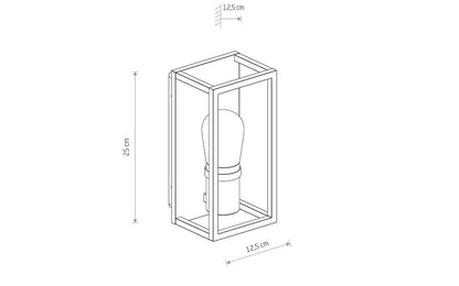 Margano | E14 buitenwandlamp | IP54 grafiet