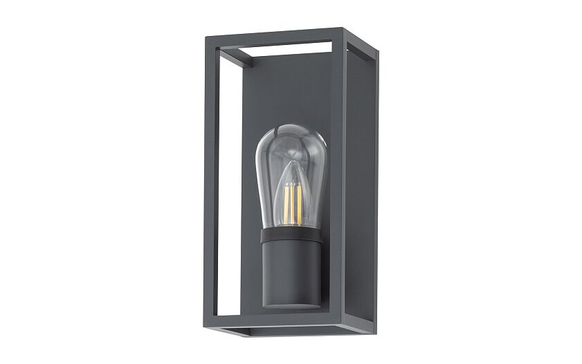 Margano | E14 buitenwandlamp | IP54 grafiet