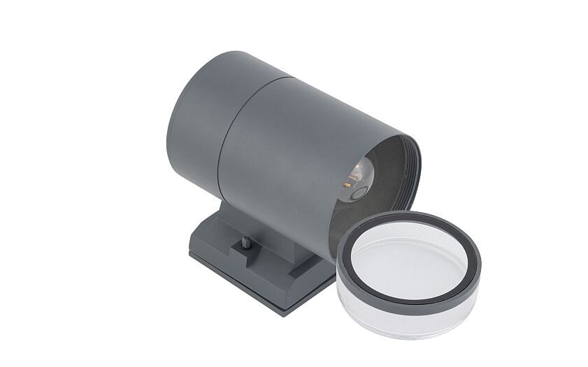 Rockano | E27 buitenwandlamp spot | IP44 grafiet