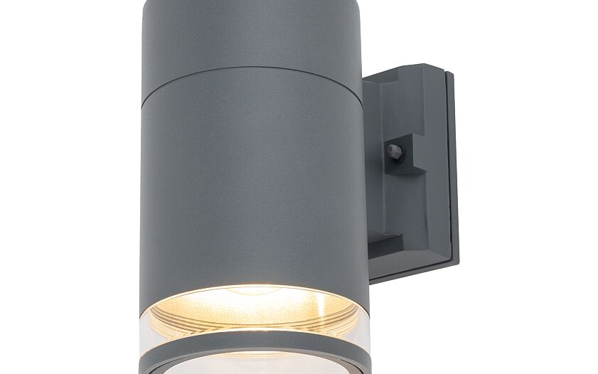 Rockano | E27 buitenwandlamp spot | IP44 grafiet