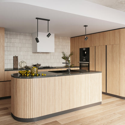 NORANO 2 | plafondlamp | lange armen 2 spots | GU10 zwart