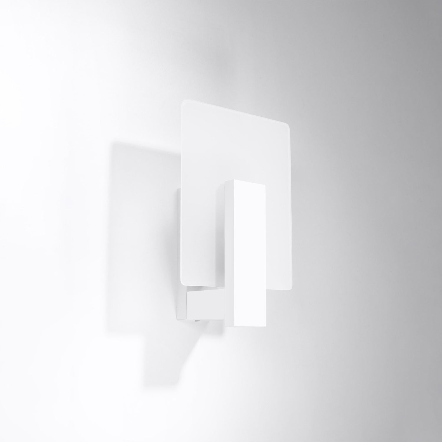 LAPPO vierkante wandlamp wit