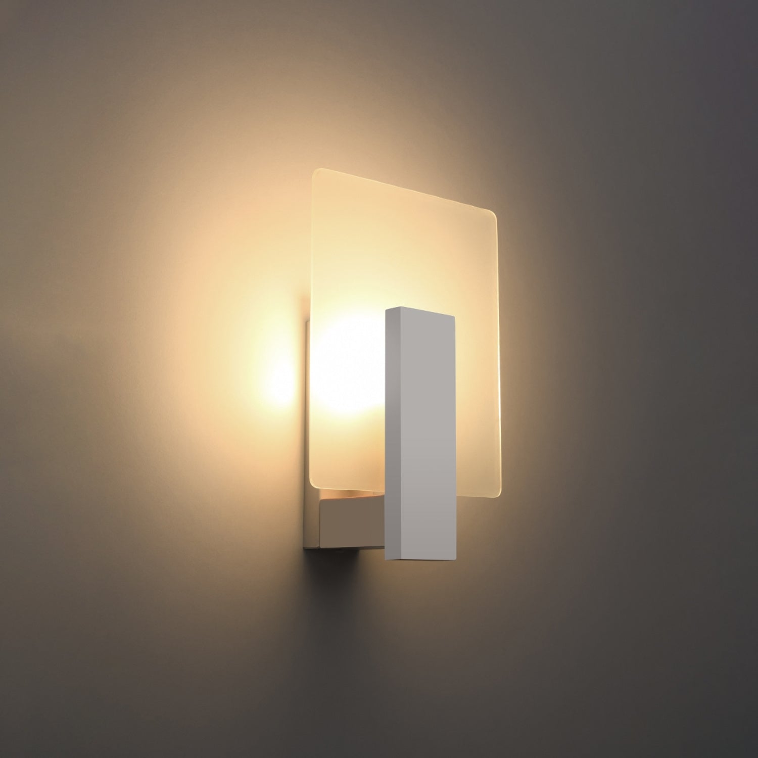 LAPPO vierkante wandlamp wit