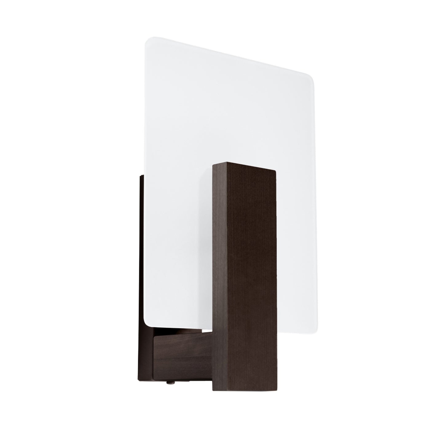 LAPPO vierkante wandlamp wenge