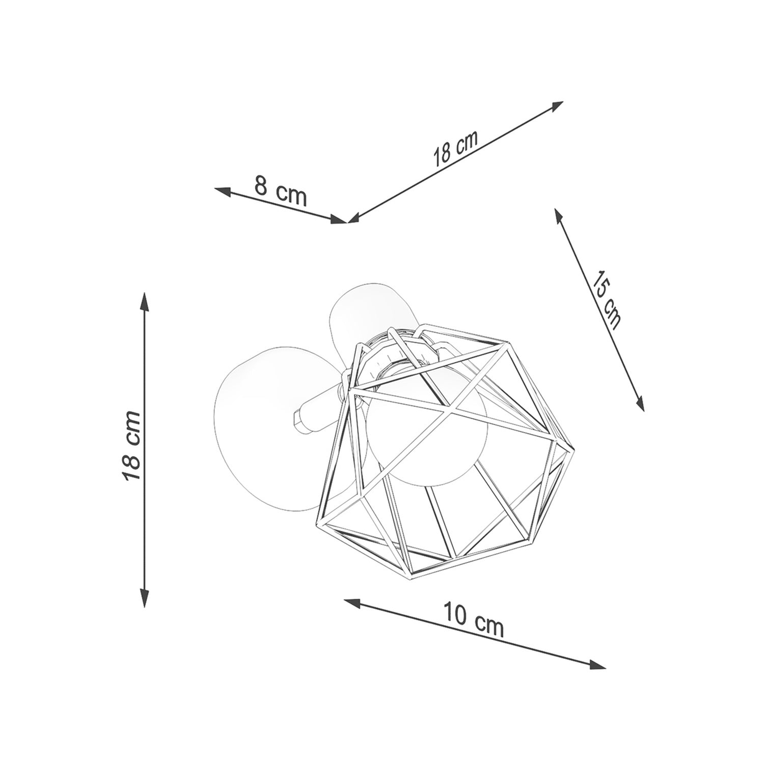 ARTEMIS wandlamp zwart