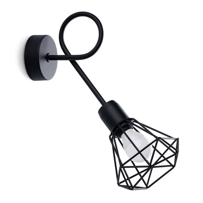 ARTEMIS wandlamp zwart groot