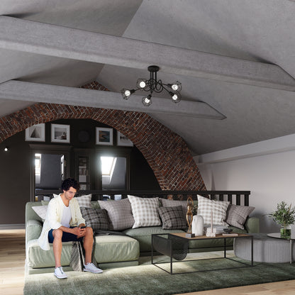 ARTEMIS wandlamp zwart groot