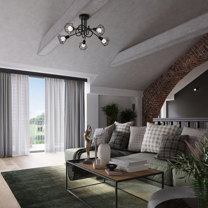 ARTEMIS wandlamp zwart groot