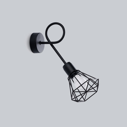 ARTEMIS wandlamp zwart groot
