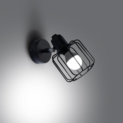 BELUCI wandlamp zwart klein