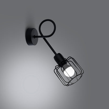 BELUCI wandlamp zwart groot