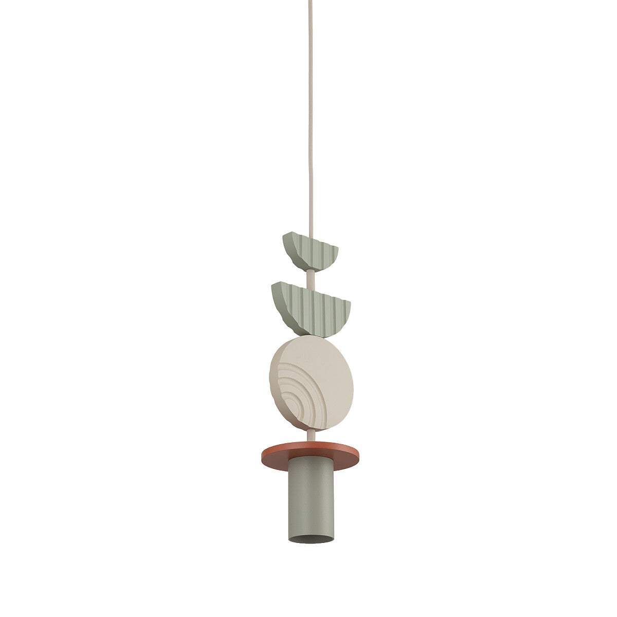 DROPS COLOR hanglamp sage groen detail