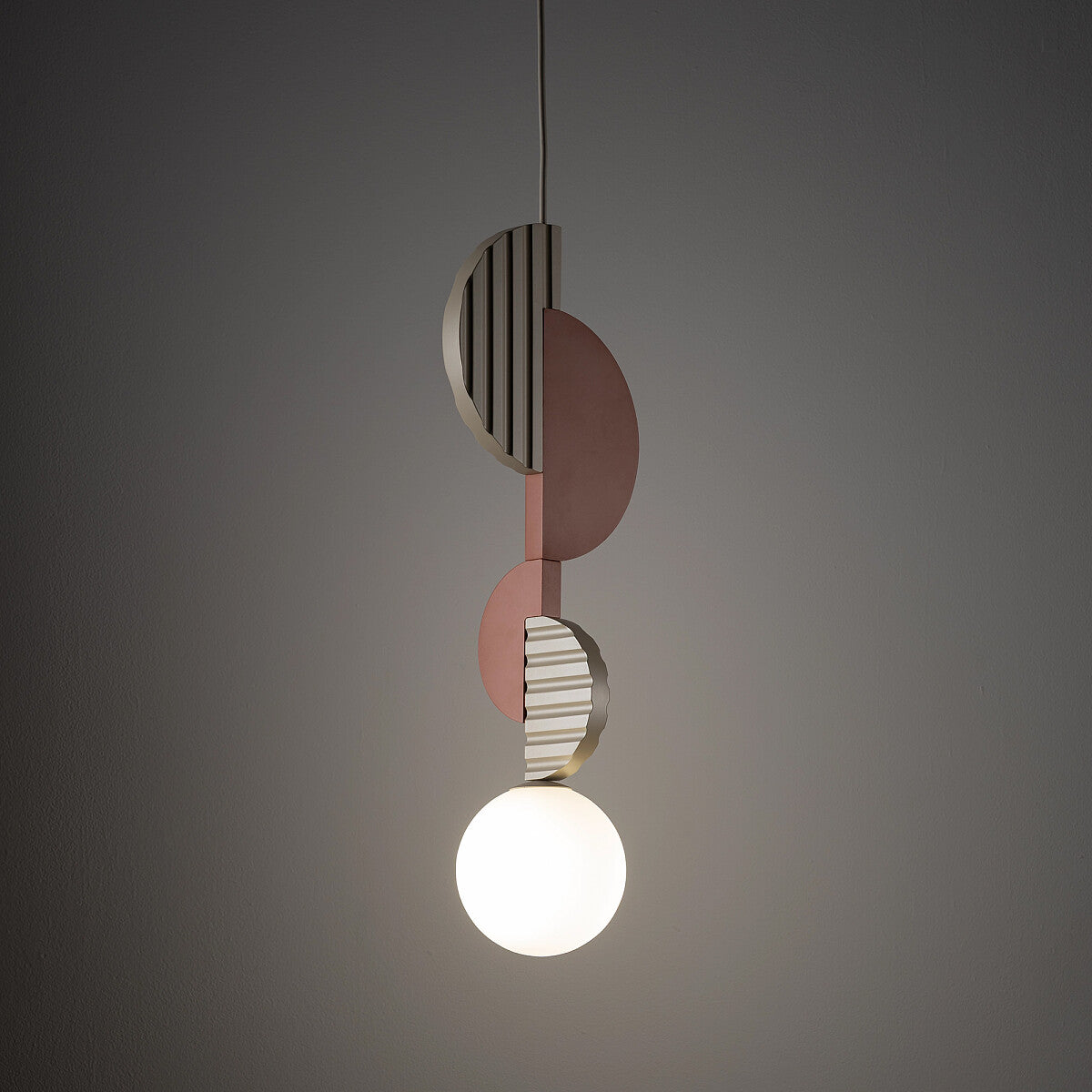 DROPS COLOR hanglamp terracotta sfeerbeeld interieur