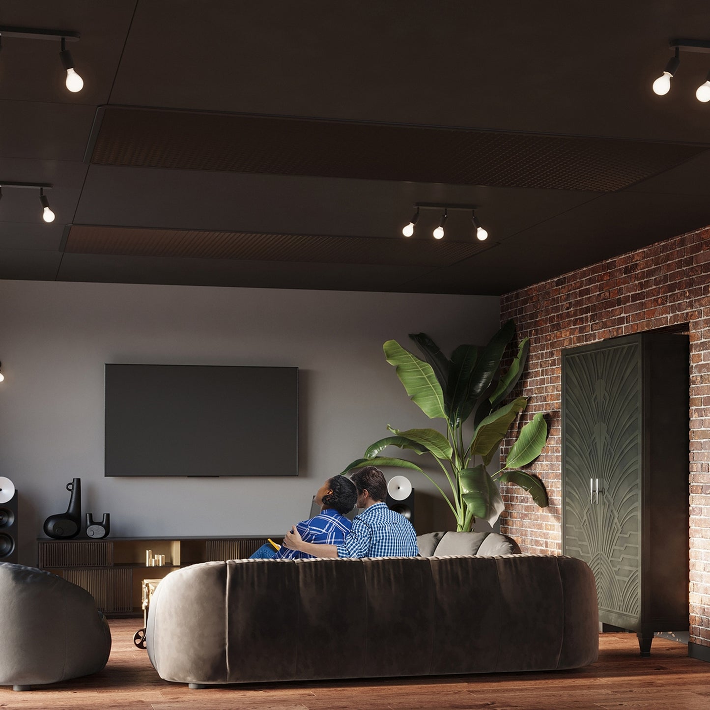 FORNES wandspot zwart