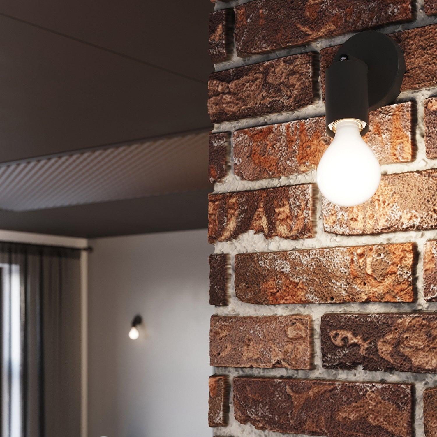 FORNES wandspot zwart