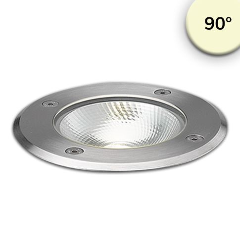 ISOLED 112213 grondspot RVS rond Ø125 7W COB 90° IP67