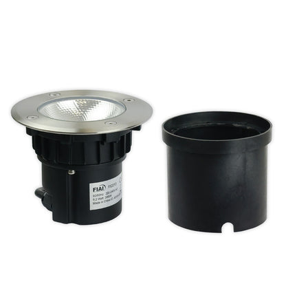 Grondspot RVS rond Ø125 | 9,2W 700lm 90° 3000K | IP67