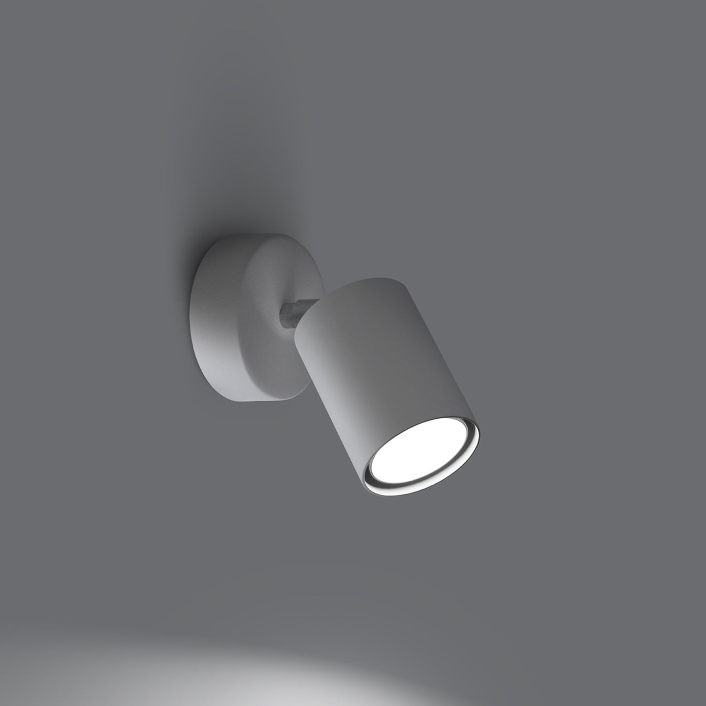 LEMMI cilindrische wandlamp wit
