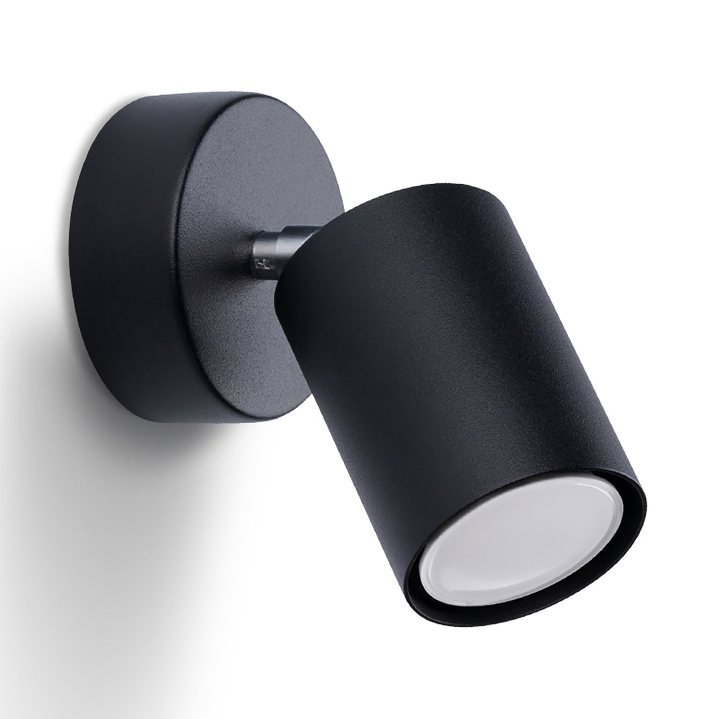 LEMMI cilindrische wandlamp zwart