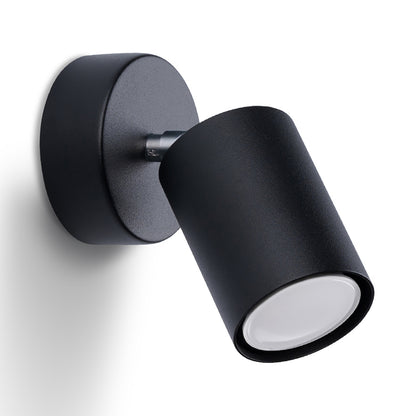 LEMMI cilindrische wandlamp zwart