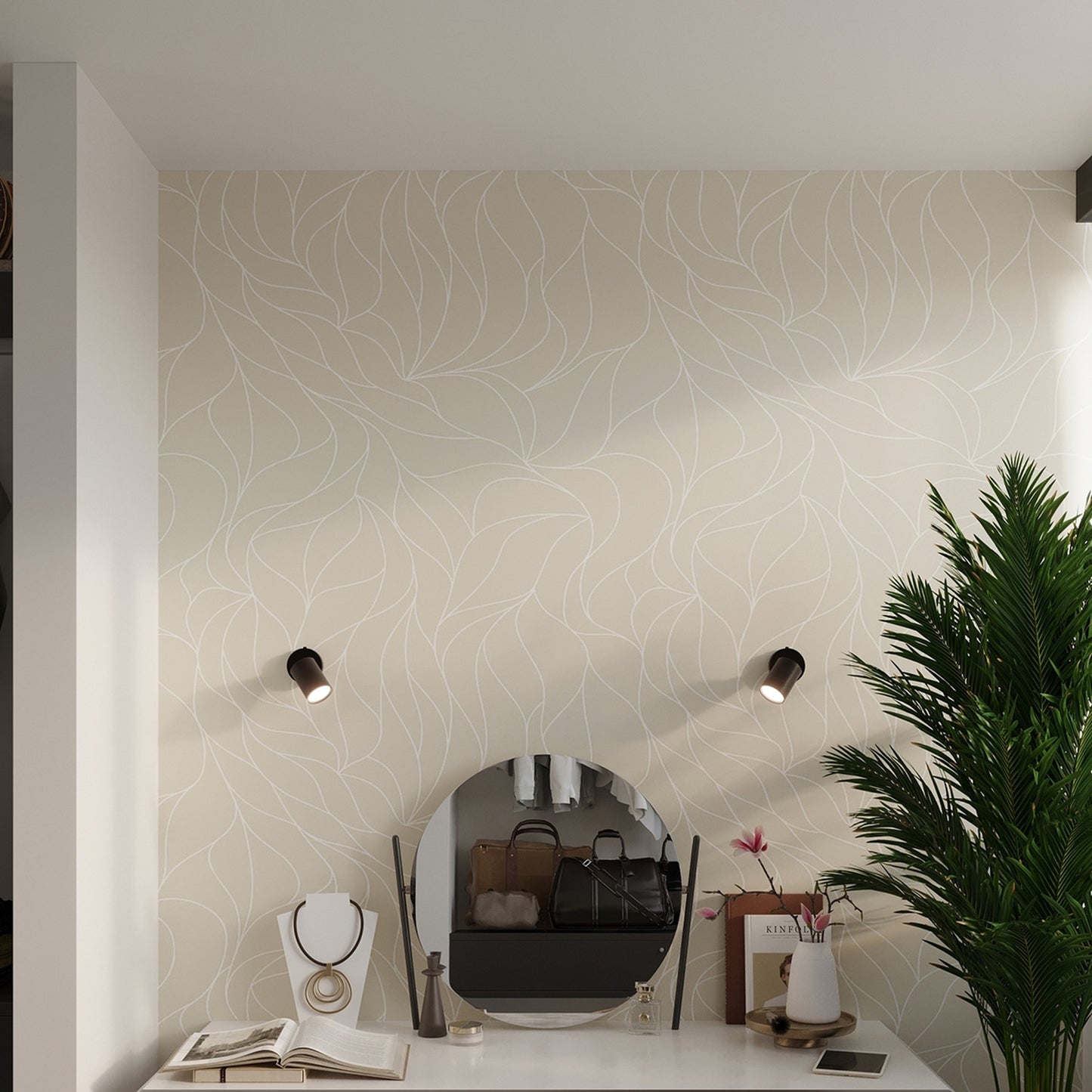 LEMMI cilindrische wandlamp zwart