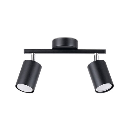 LEMMI 2 | plafondlamp | 2 richtbare spots | GU10 zwart
