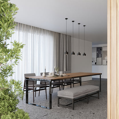 SAVAR cilindrische wandlamp zwart