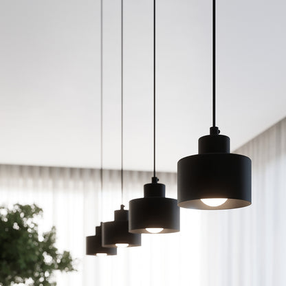 SAVAR cilindrische wandlamp zwart