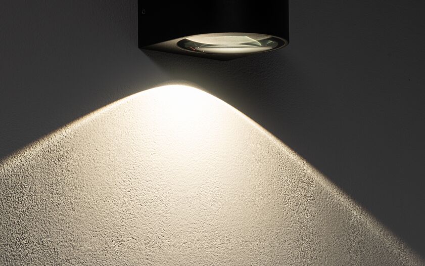 Nelano | LED buitenwandlamp compact | IP54 zwart